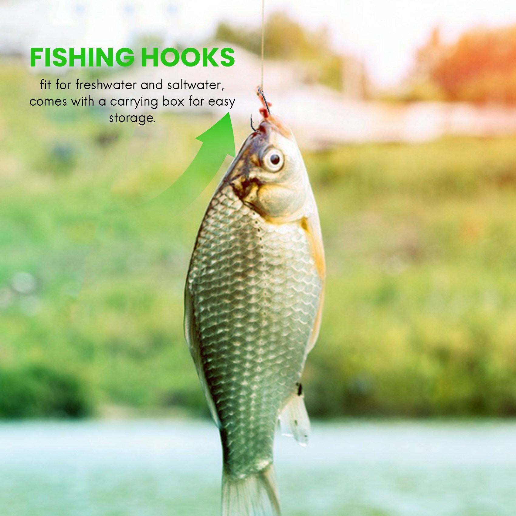 Fishing Hook Box - Nowość 500 szt./zestaw, mieszane rozmiary #