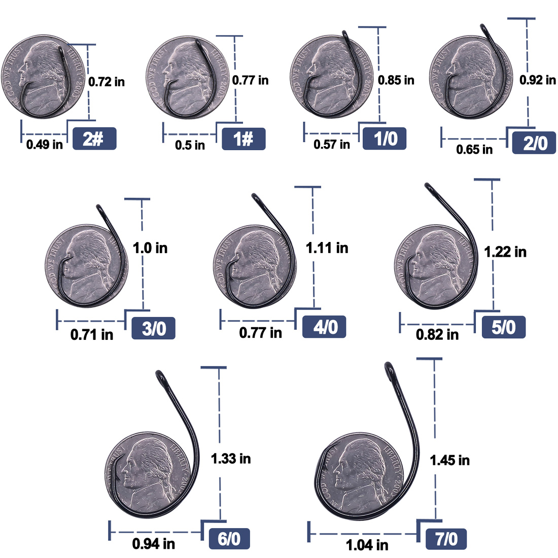 9KM 25-50 szt. Haczyki okrągłe – Fishing Hook Offset recenzja i cena