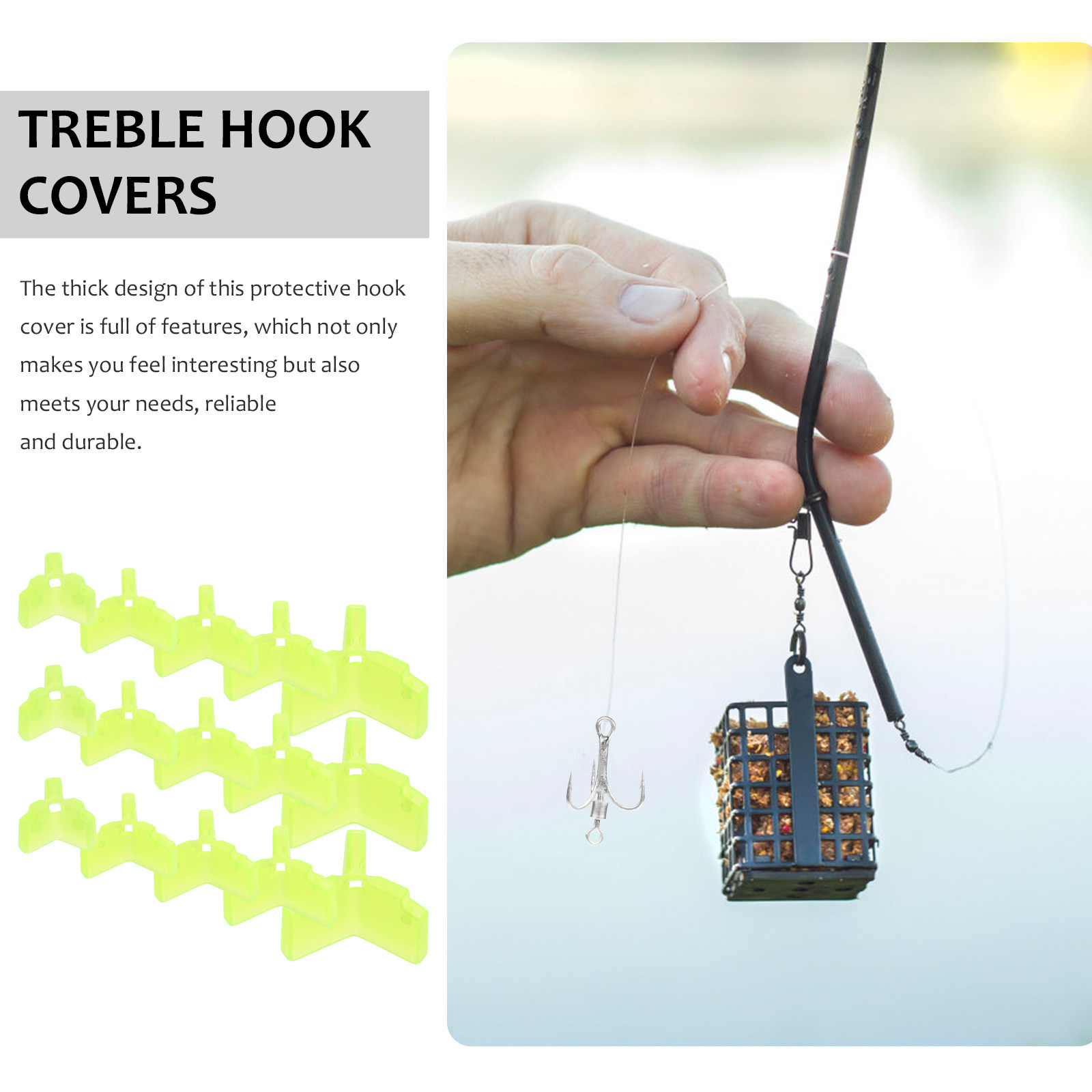 100 szt. osłonek na trójhaczyk – Fishing Hook Treble recenzja i cena